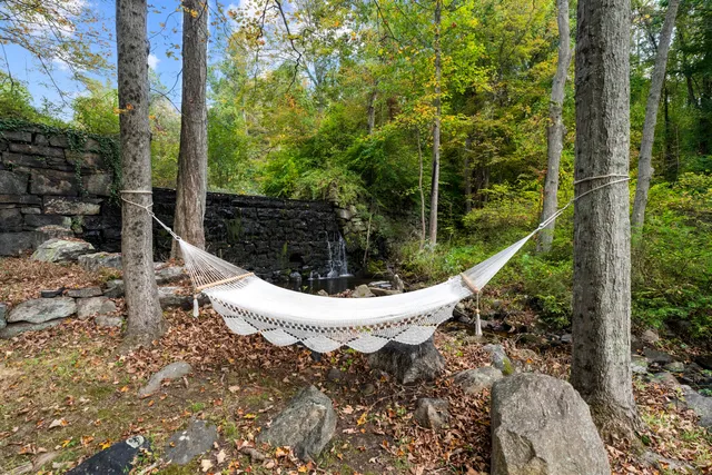 a view of lake with mountain