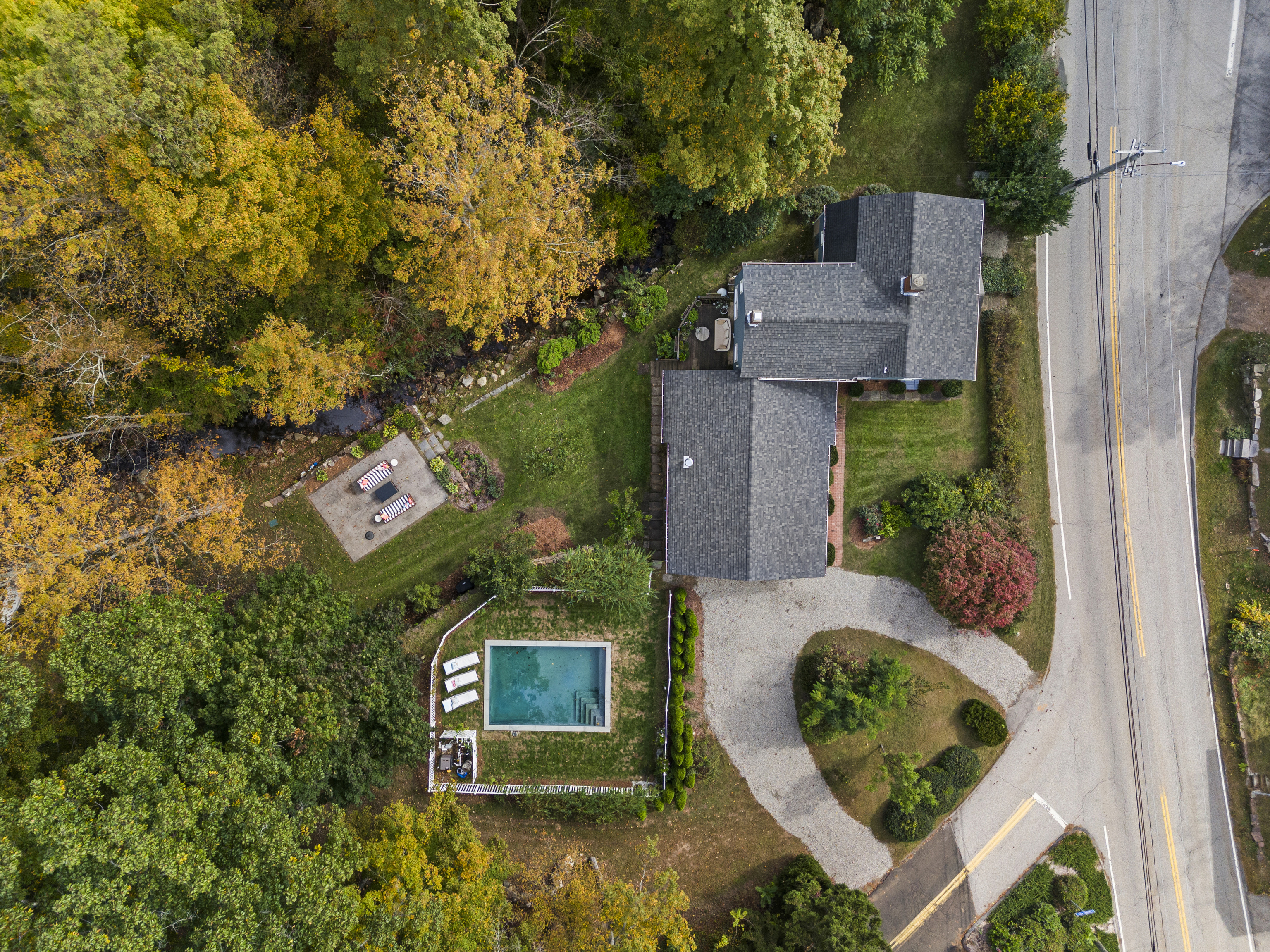 58 Middle Haddam Road East Hampton, CT 06456 - Photo 39 of 40 an aerial view of a house with swimming pool and garden space