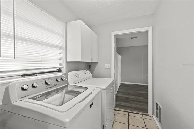 a room with storage and utility