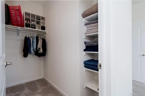 a view of walk in closet
