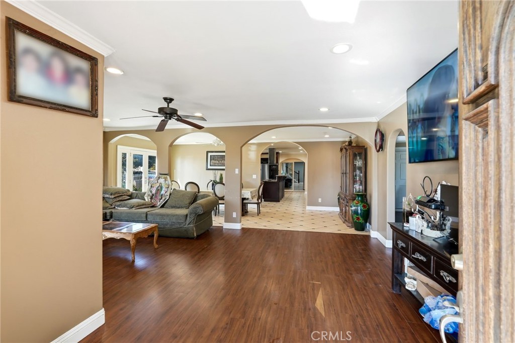 8630 Sharp Avenue Sun Valley, CA 91352 - Photo 4 of 62 a living room with furniture and a wooden floor