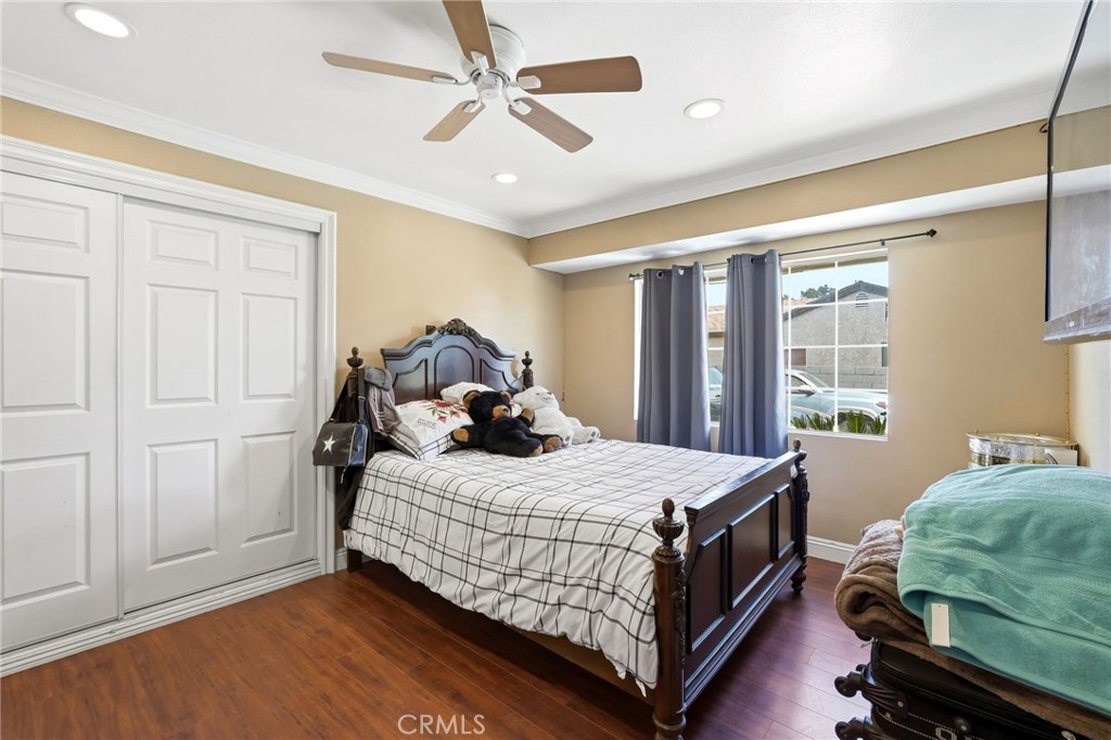 8630 Sharp Avenue Sun Valley, CA 91352 - Photo 41 of 62 a bedroom with a bed garage and window