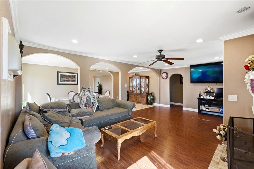 8630 Sharp Avenue Sun Valley, CA 91352 - Photo 7 of 62 a living room with furniture and wooden floor