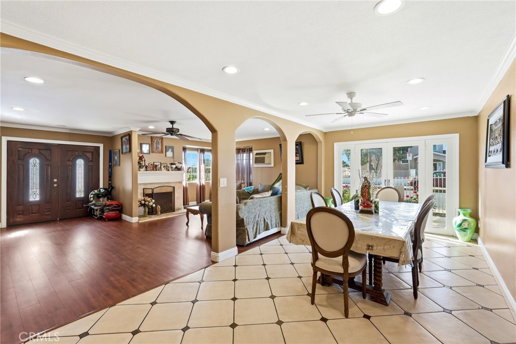 8630 Sharp Avenue Sun Valley, CA 91352 - Photo 8 of 62 a dining room with furniture and chandelier