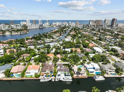 an aerial view of a city with lots of residential buildings