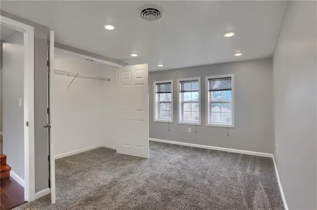 a view of an empty room