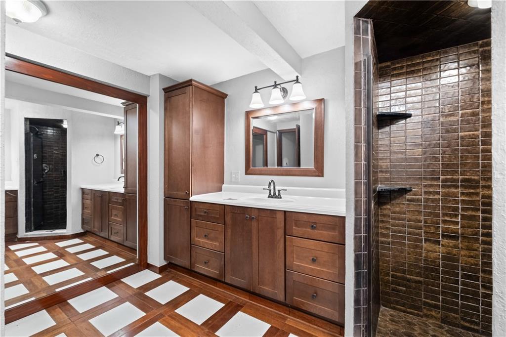 1003 Beacon Way Pittsburgh, PA 15241 - Photo 19 of 45 a bathroom with a double vanity sink mirror and shower