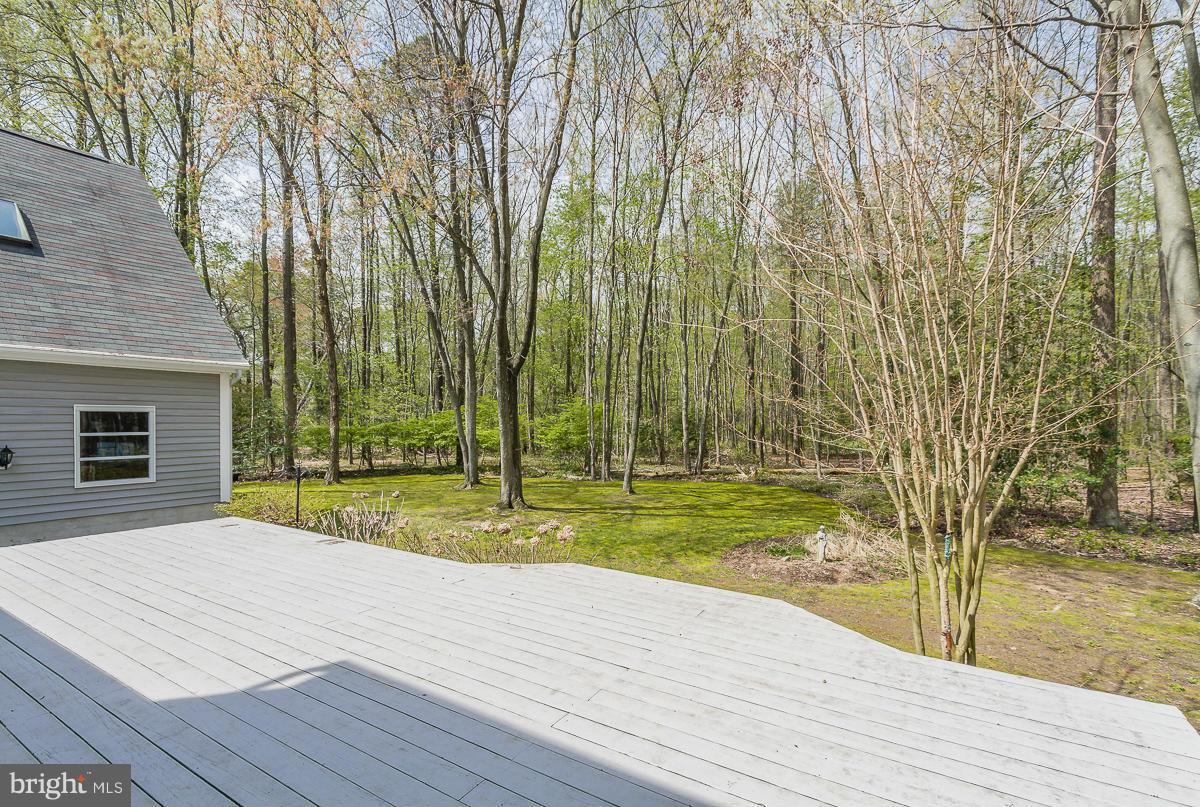 8190 Orchard Point Road Pasadena, MD 21122 - Photo 24 of 29 Deck overlooks rear yard and acreage