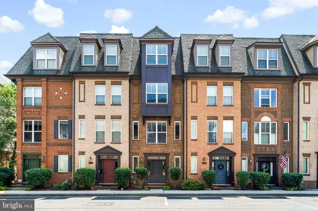 a front view of a residential apartment building