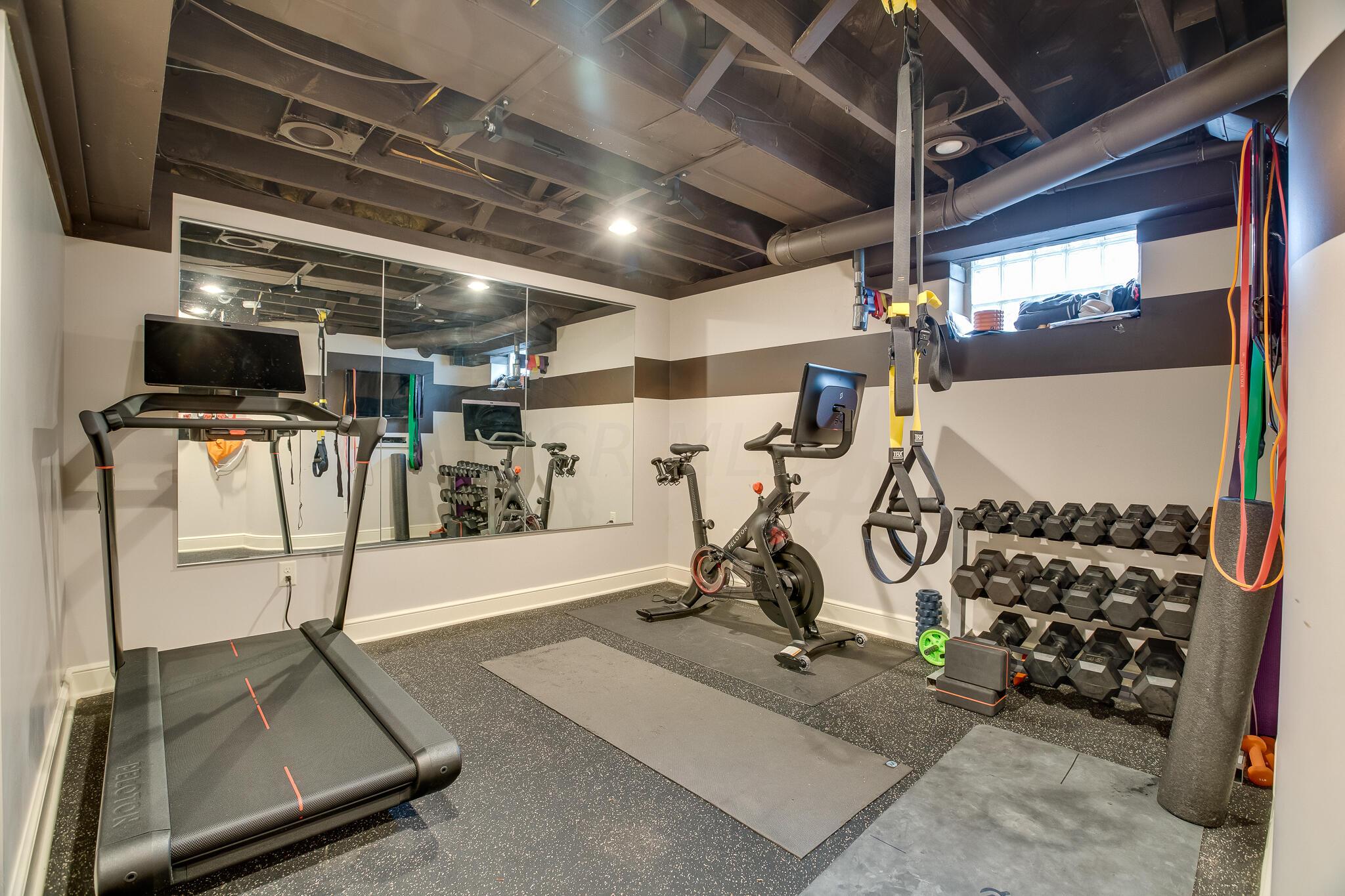 2252 Tremont Road Columbus, OH 43221 - Photo 74 of 97 Added gym adjacent to bar and cinema area