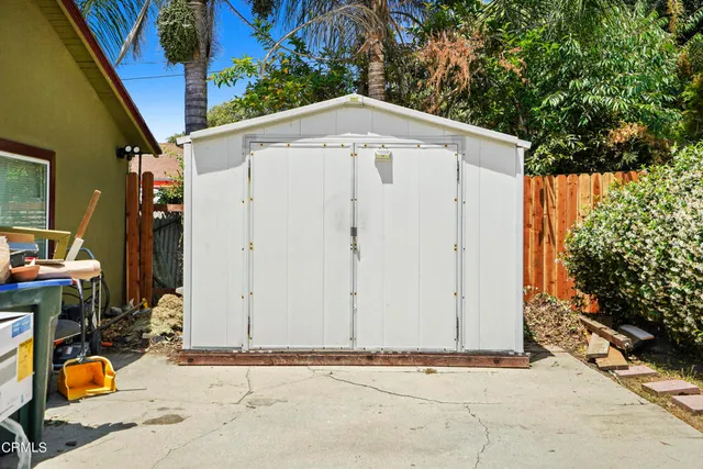 a backyard of a house
