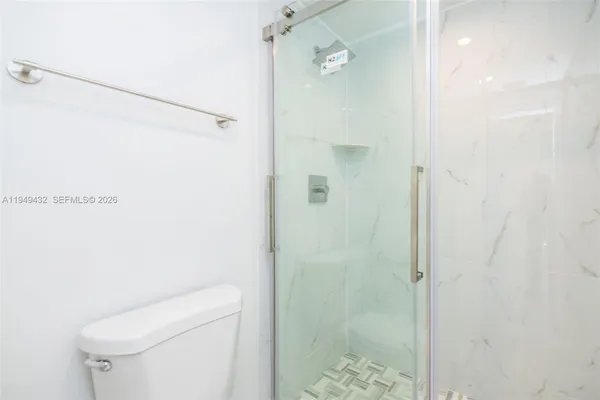 a view of small space with empty racks