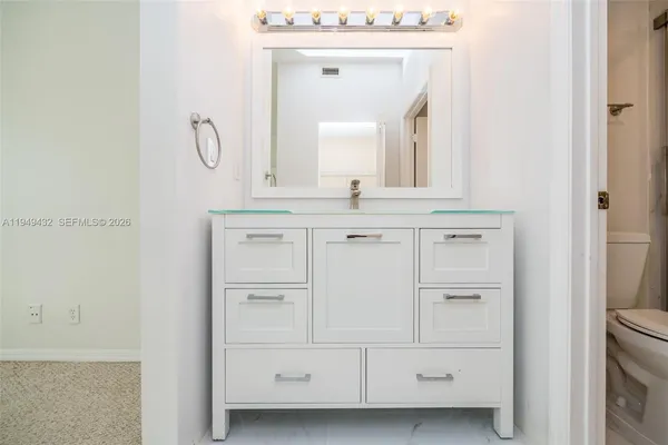 a view of a yard from a porch