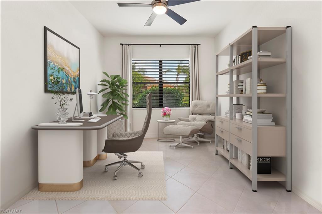 11989 Five Waters Circle Fort Myers, FL 33913 - Photo 19 of 32 a living room with furniture and a large window