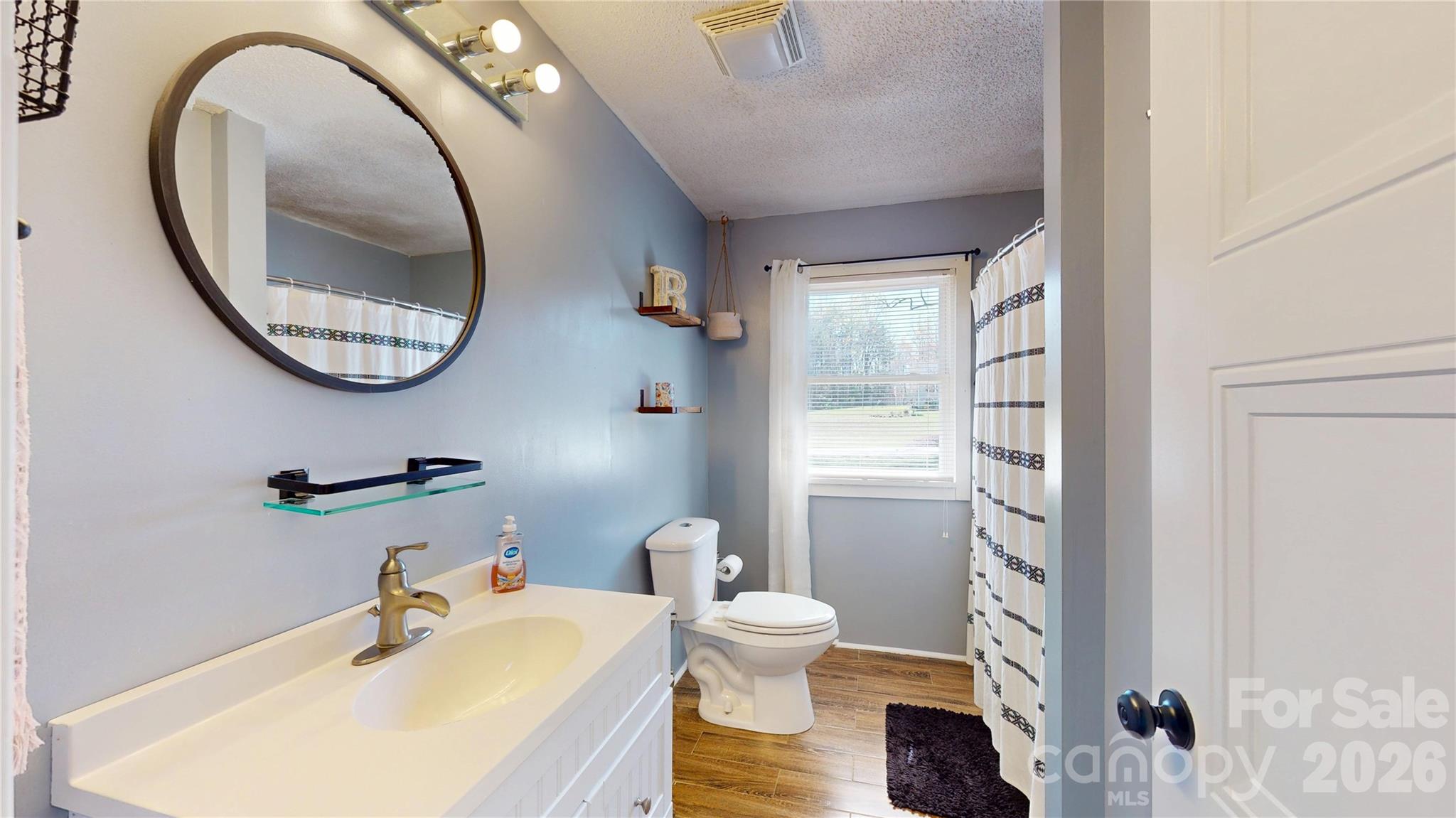 2992 Greenleaf Road Clover, SC 29710 - Photo 17 of 34 a bathroom with a sink a toilet and a mirror