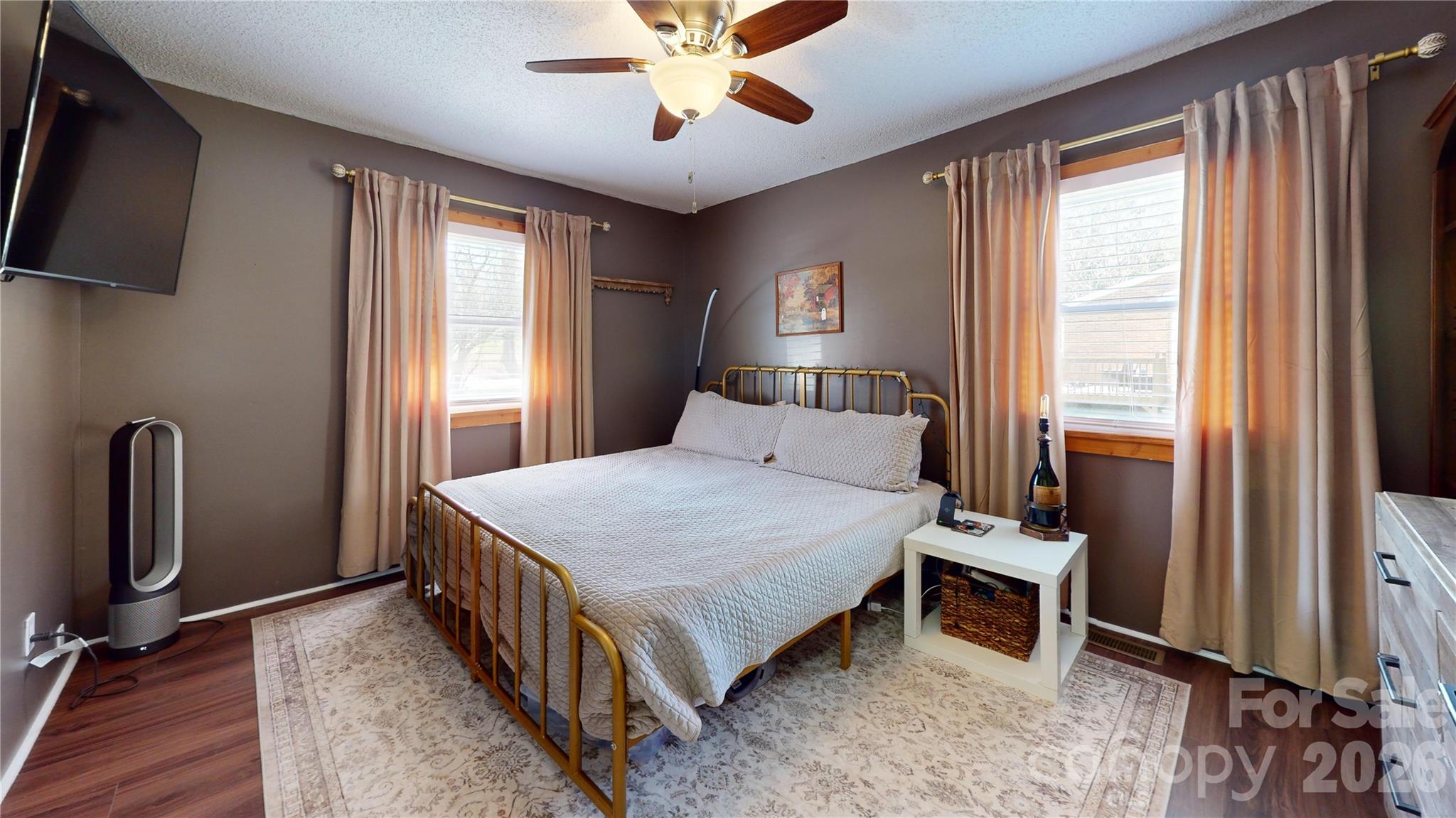 2992 Greenleaf Road Clover, SC 29710 - Photo 18 of 34 a bedroom with a bed a flat screen tv and a window