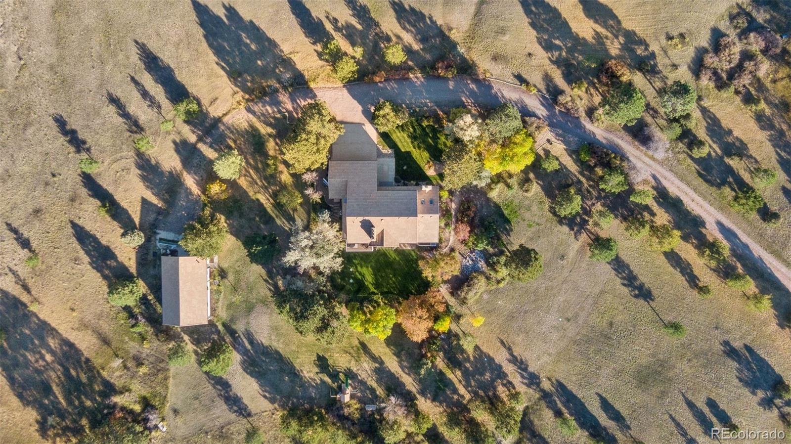 7501 Stroh Road Parker, CO 80134 - Photo 47 of 49 a backyard of a house with a lot of plants and trees