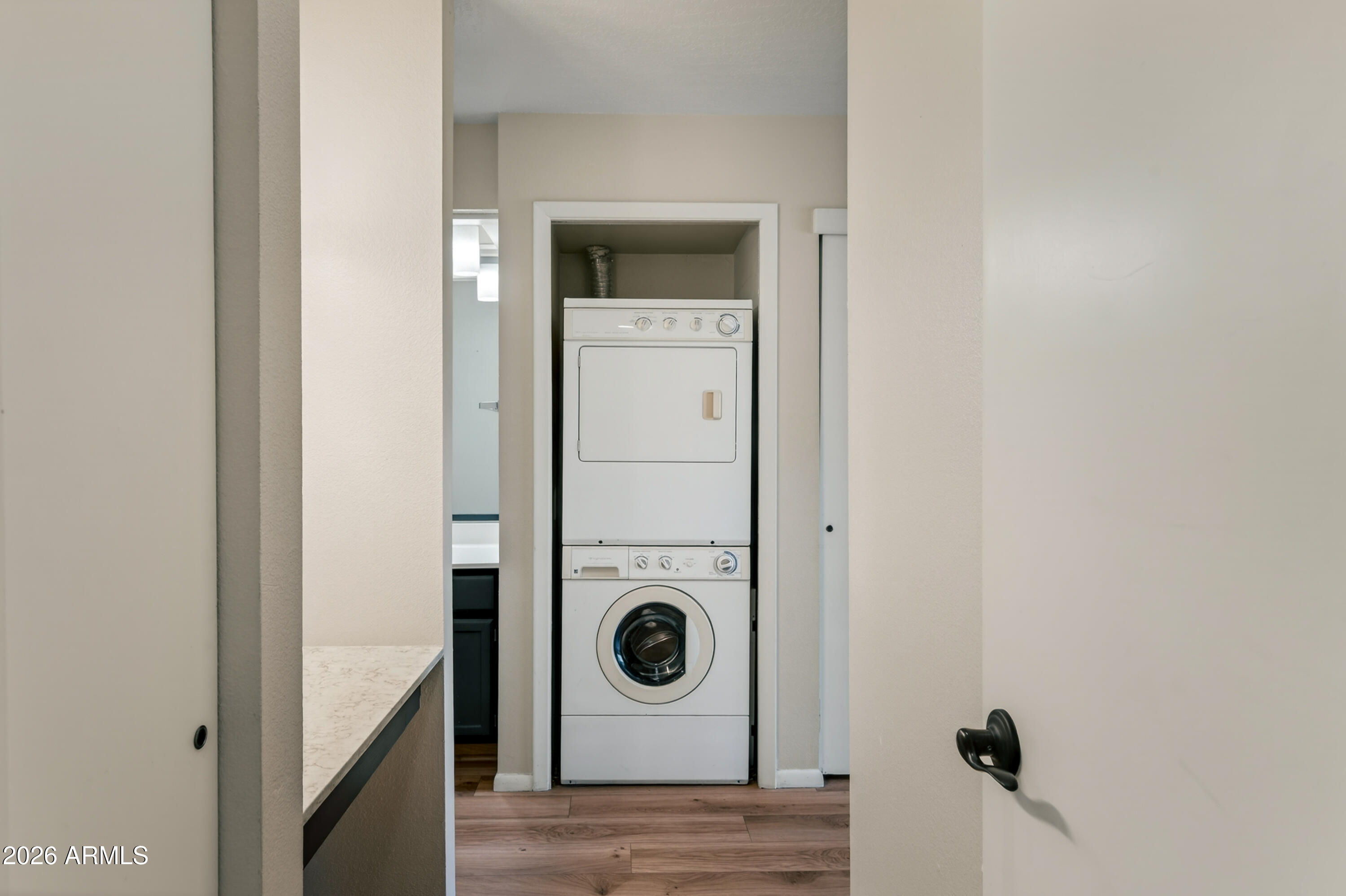 65 Verde Valley School Road, Unit D15 Sedona, AZ 86351 - Photo 13 of 27 a close view of a utility room with dryer and washer