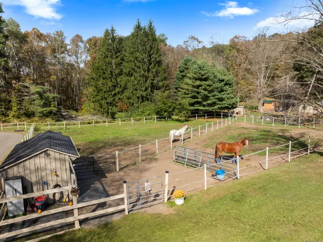 an outdoor space with patio