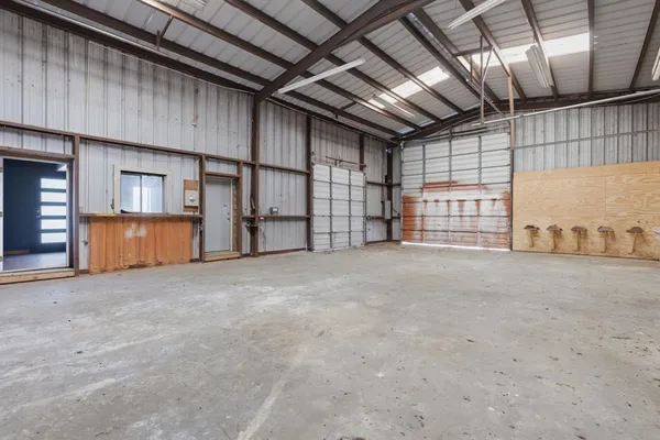 a view of a room with storage