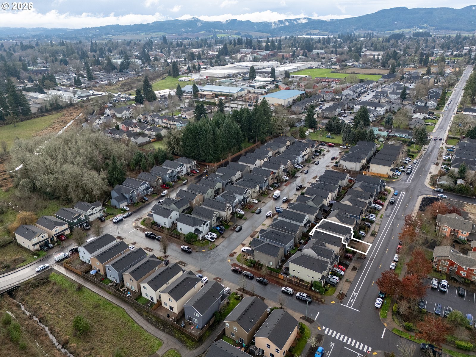 2838 26th Avenue Forest Grove, OR 97116 - Photo 36 of 37 an aerial view of residential houses with outdoor space