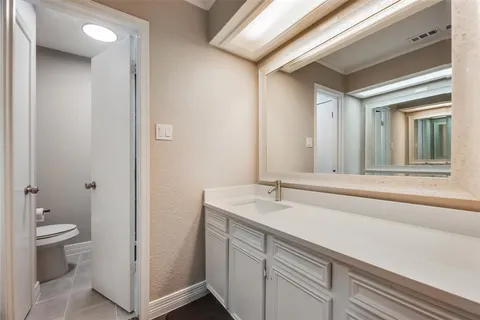 a bathroom with a sink and a toilet
