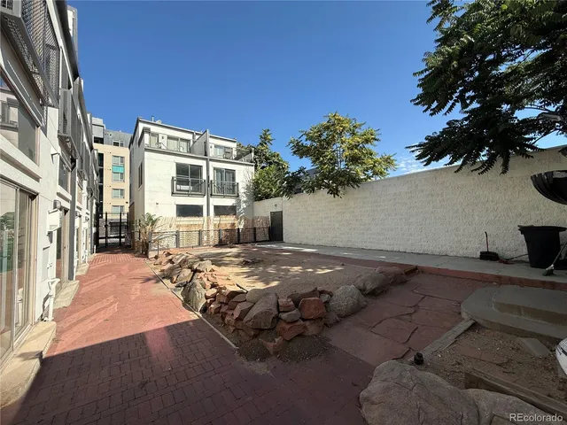 a backyard of a house