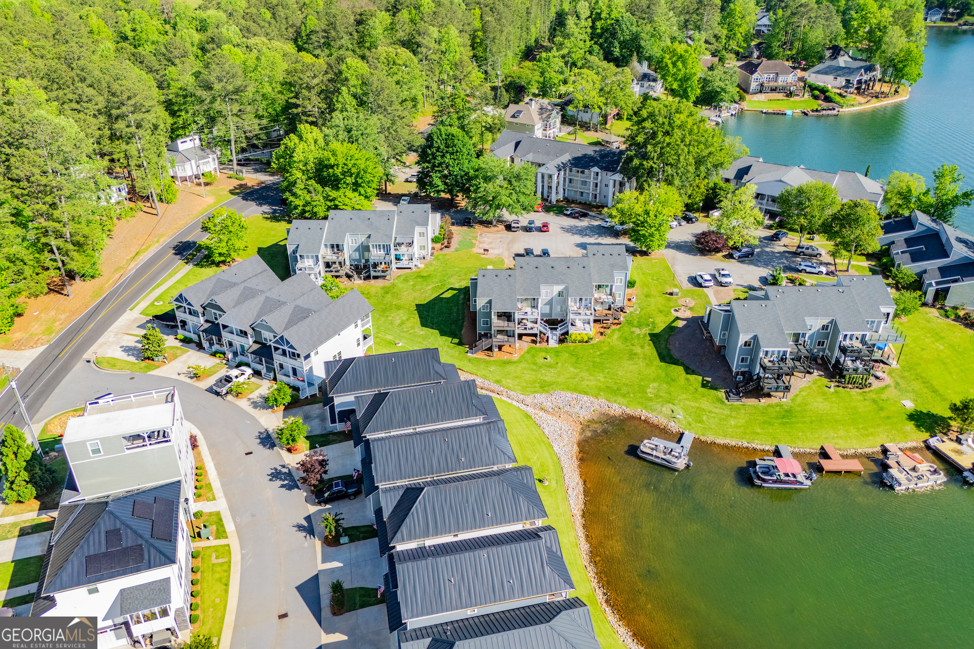 325 Berry Court Villa Rica, GA 30180 - Photo 38 of 43 an aerial view of a house with a swimming pool