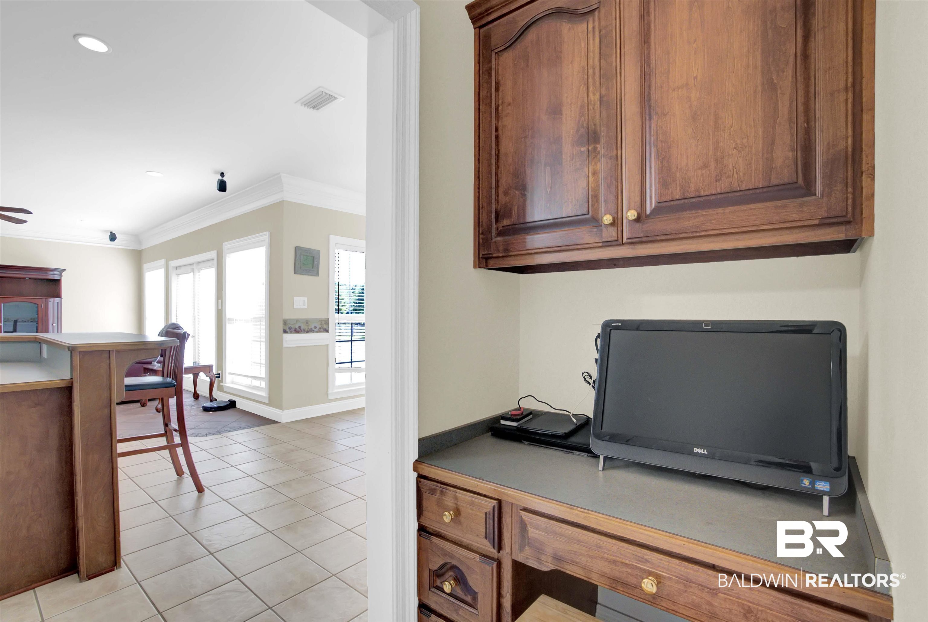 27688 Rigsby Road Daphne, AL 36526 - Photo 22 of 56 Office space with light tile patterned flooring and crown molding