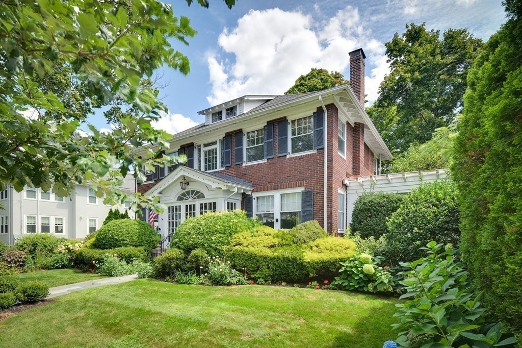 104 Manet Road Newton, MA 02467 - Photo 23 of 24 a front view of a house with a yard