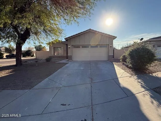 a house view with a outdoor space