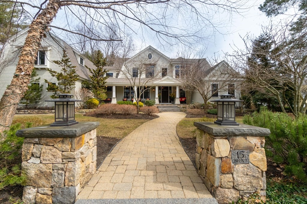 15 Brent Road Lexington, MA 02420 - Photo 1 of 1 a front view of a building with fountain