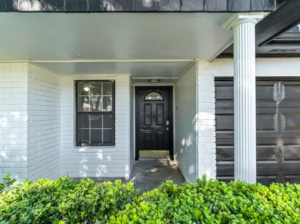 a view of front door of house