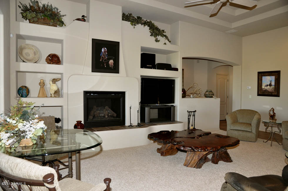18930 East Quartz Way Rio Verde, AZ 85263 - Photo 10 of 25 Great Room Fireplace