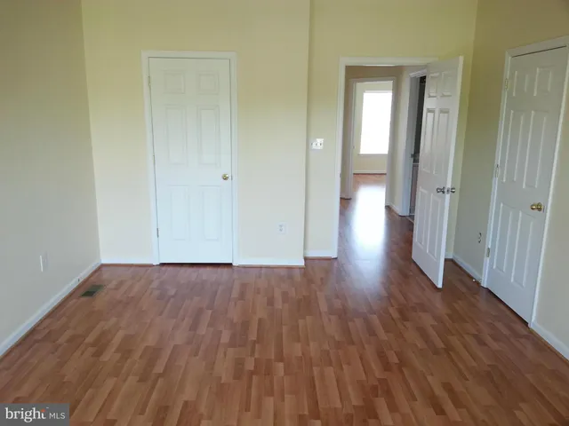 a view of small space with racks on the wall