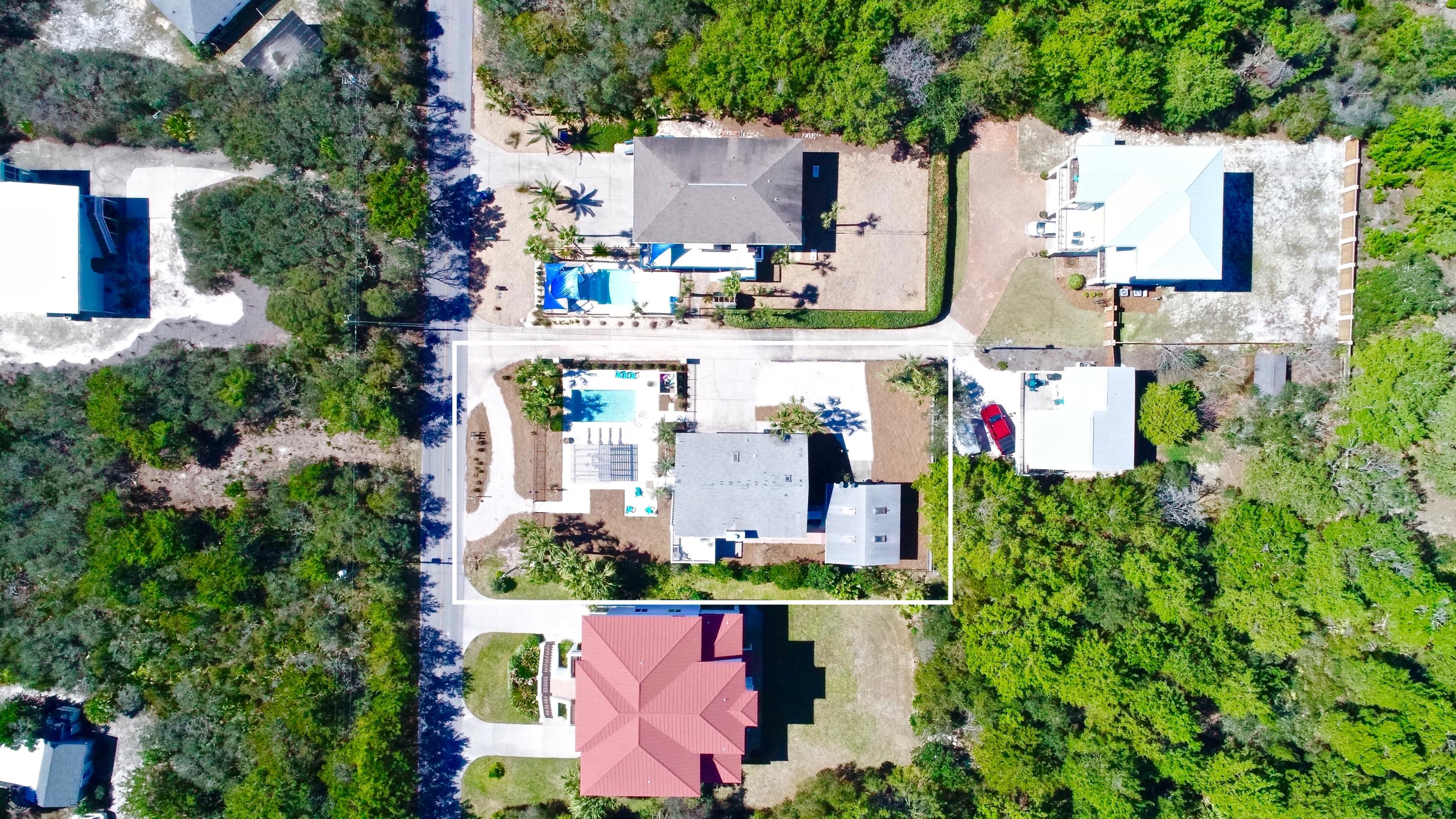 74 Pompano Street Inlet Beach, FL 32461 - Photo 44 of 46 an aerial view of multiple house