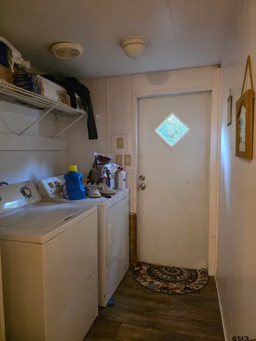 a room with storage and utility
