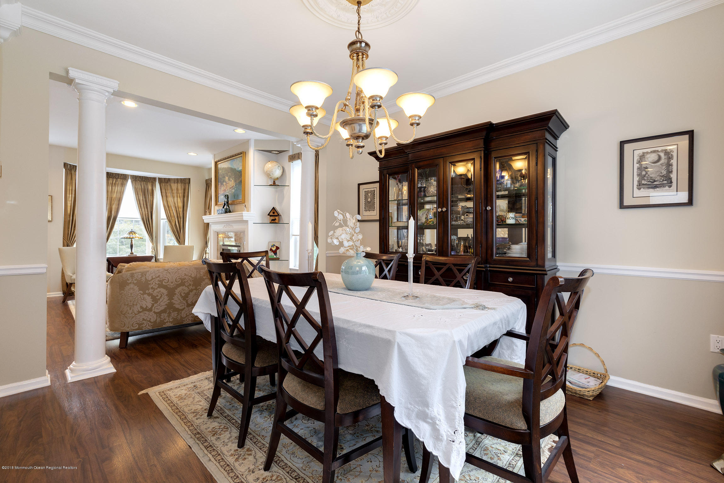 1 Lafayette Key Colts Neck, NJ 07722 - Photo 6 of 25 a view of a dining room with furniture window and wooden floor