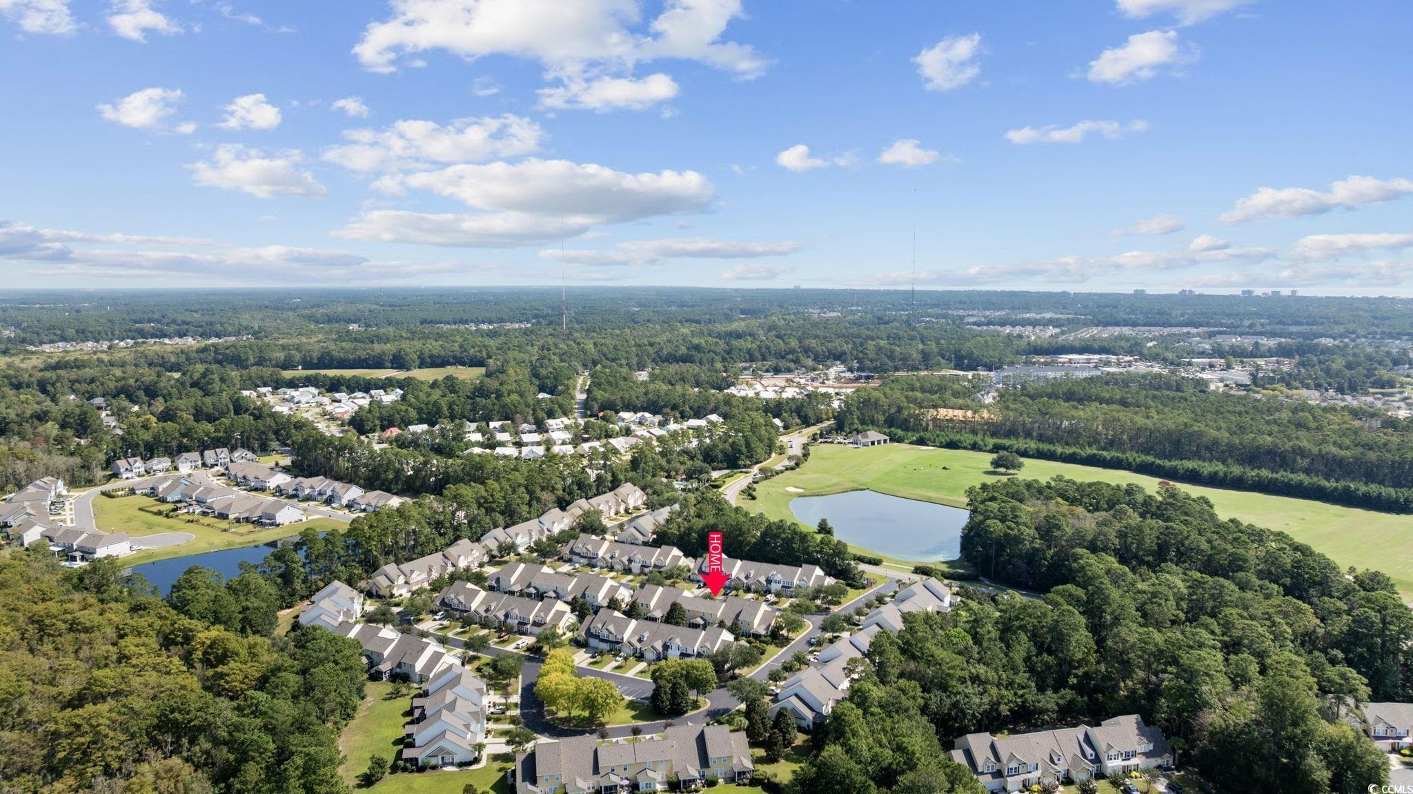 306 River Rock Lane, Unit 1304 Murrells Inlet, SC 29576 - Photo 39 of 40 View of property location featuring a large body of water and nearby suburban area