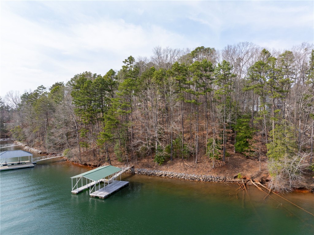 537 Peninsula Road West Union, SC 29696 - Photo 10 of 15 This serene lakefront property offers private dock access and mature woodland surroundings.
