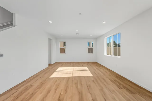a view of an empty room and window