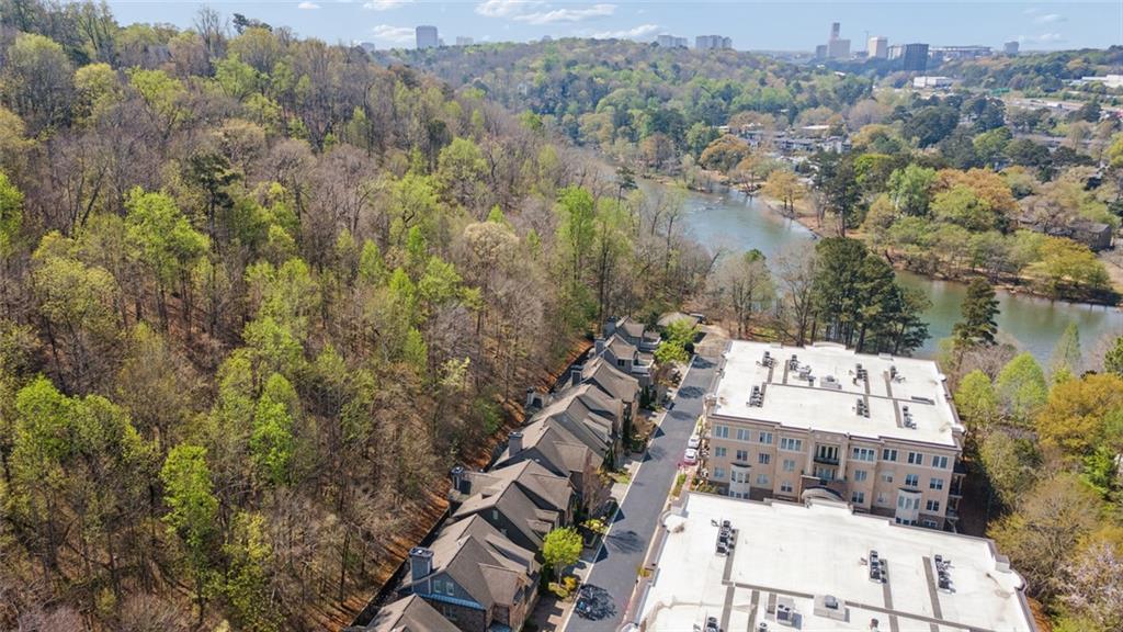 317 Riversedge Drive Atlanta, GA 30339 - Photo 63 of 68 an aerial view of a house with a yard and lake view
