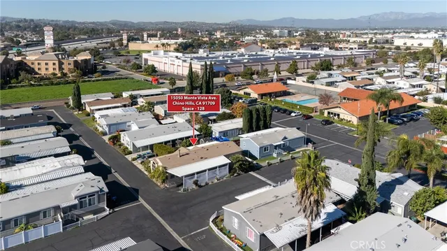 an aerial view of a city