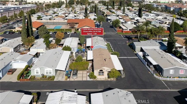 an aerial view of a city