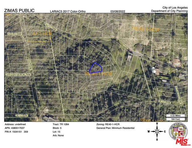 $10,150 | 0 B/w Ortiz Lane, Los Angeles, CA 90077