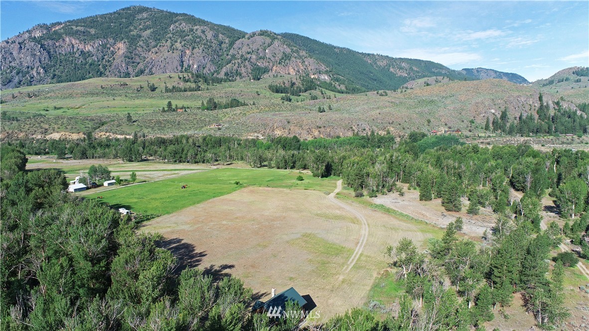 36 Beaver Pond Road Twisp, WA 98856 - Photo 7 of 40 an aerial view of a houses with a lush green hillside