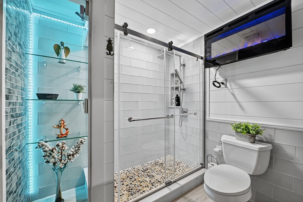 100 Stanley Creek Road Cherry Log, GA 30522 - Photo 71 of 81 a bathroom with a toilet and shower