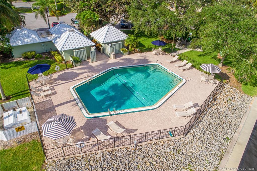 3901 Southeast St Lucie Boulevard, Unit 34 Stuart, FL 34997 - Photo 47 of 58 an aerial view of a house