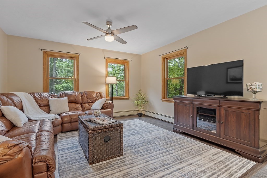 64 Wilder Road Ashby, MA 01431 - Photo 20 of 42 a living room with furniture and a flat screen tv