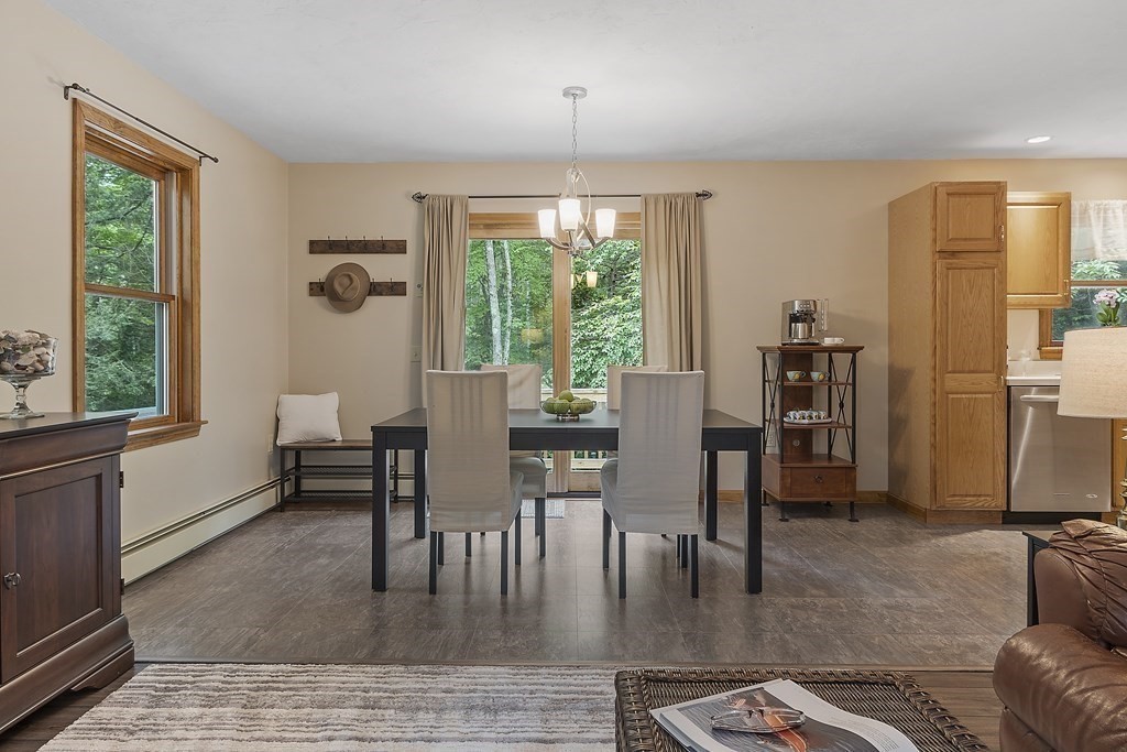 64 Wilder Road Ashby, MA 01431 - Photo 22 of 42 a view of a dining room with furniture window and outside view